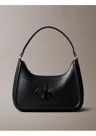 Calvin Klein Kadın Bold Ck Logolu Küçük Siyah Omuz Çanta Lv04f3230g-ub1-9196 Siyah