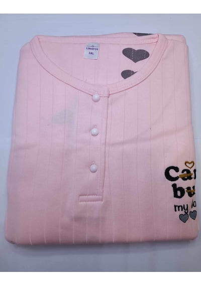 Boyraz Lindros Kadın Pamuklu Düğme Yaka Raporlu İnterlok Battal Pijama Takımı 05109 - 1 Adet Pembe Boyraz Lindros Kadın Pamuklu Düğme Yaka Raporlu İnterlok Battal Pijama Takımı 05109 - 1 Adet Pembe