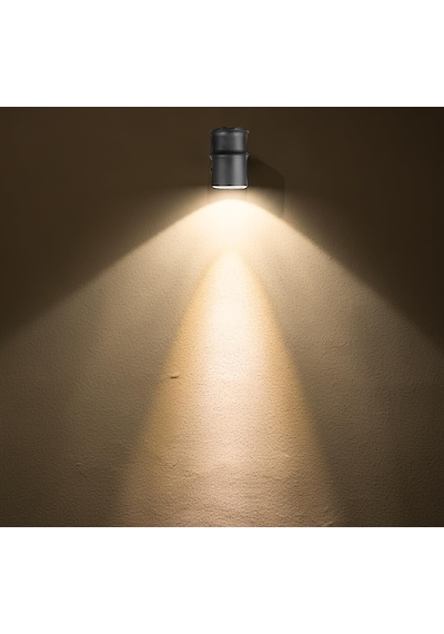 Tekli Çağlayan Aplik Ip54 Dış Mekan Zita Bahçe Aydınlatma Duvar Apliği + Gu10 Led Ampul Gün Iş Diğer