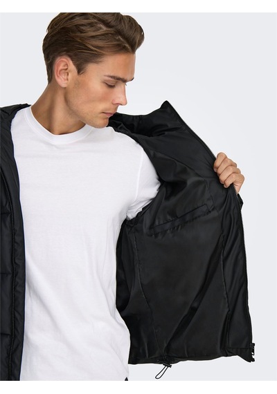 Only & Sons Onsmıchael Water Rep. Puffer Otw Erkek Siyah Mont - 22033698