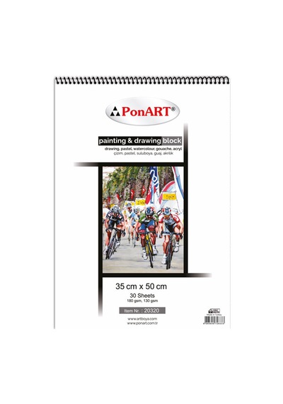 Ponart Resim Defteri 35x50 30 Yp. 28 Adet 180 Gr.+ 2 Adet Siyah