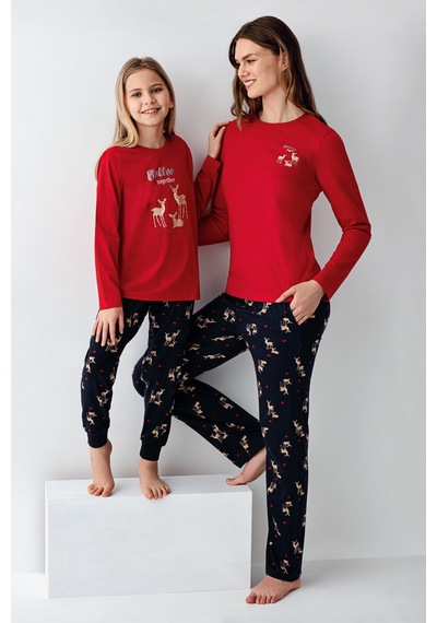 Arnetta Kız Çocuk Kırmızı Pijama Takımı Ar3450-c-v2 Kırmızı