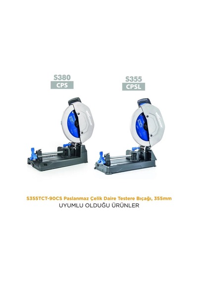 Evolution S355tct-90cs Paslanmaz Çelik Daire Testere Bıçağı, 355mm