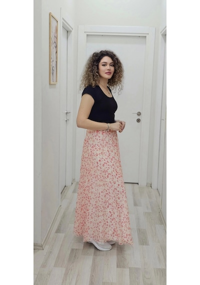 Lodmela Bel Lastikli Kloş Şifon Etek 6003-beyaz/turuncu Beyaz/turuncu Beyaz - Turuncu Lodmela Bel Lastikli Kloş Şifon Etek 6003-beyaz/turuncu Beyaz/turuncu Beyaz - Turuncu