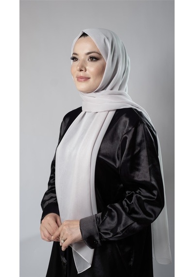 Hürrem Bone Açık Vizon Düz Klasik Şal Şifon Kumaş Janjan Abiye 202108 56 Açık Vizon