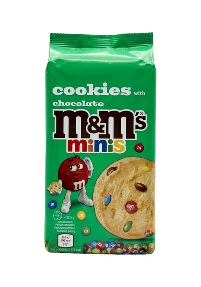 M&m Minis Chocolate Cookies 180 Gr 8'li