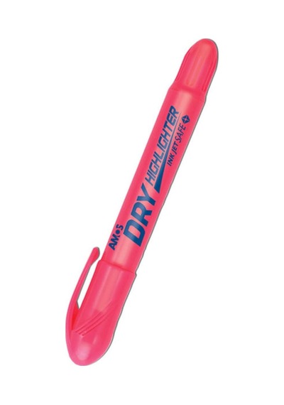 Hldpink Dry Highlighter Jel Fosforlu Kalem, Pembe Çok Renkli