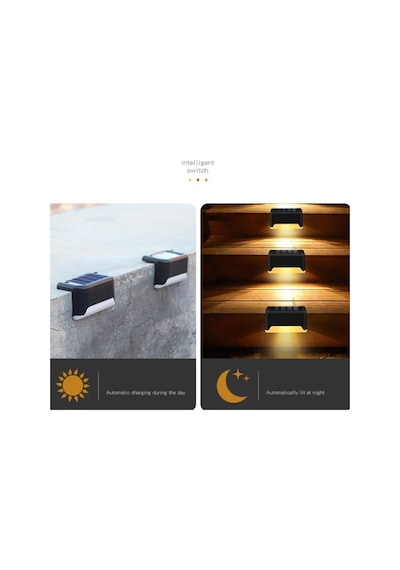 Solar Aydınlatma Köşebent-Merdiven-Sokak Aydınlatma 4'lü Set-