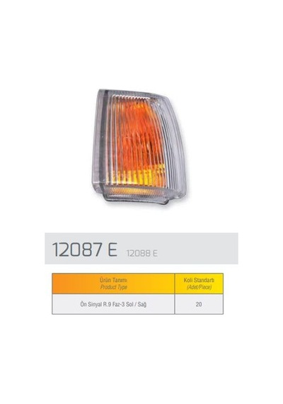 Farba Sınyal Lambası Sol Duysuz Beyaz R9 1997 AOD-FARBA 12087D