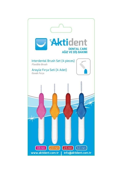 Aktident Arayüz Fırça Seti Karışık 4'lü