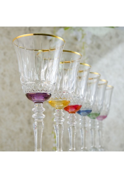 Aryıldız Fiona 6'lı Uzun Kadeh Gold 300 Ml Renkli
