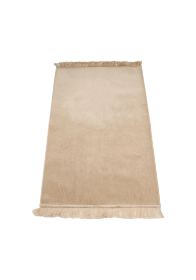 Kadife Velur Seccade Düz Renk 70x110 Cm. Vizon