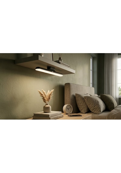 Cata Ct 5249 Siyah Kasa 3w Şarjlı Led Aplik Dokunmatik 3 Renk Modu