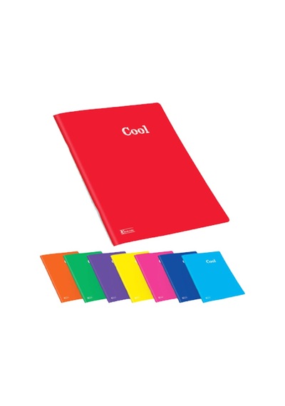 Keskin Color Defter Plastik Kapak Dikişli Cool A4 80 Yp Kare Çok Renkli