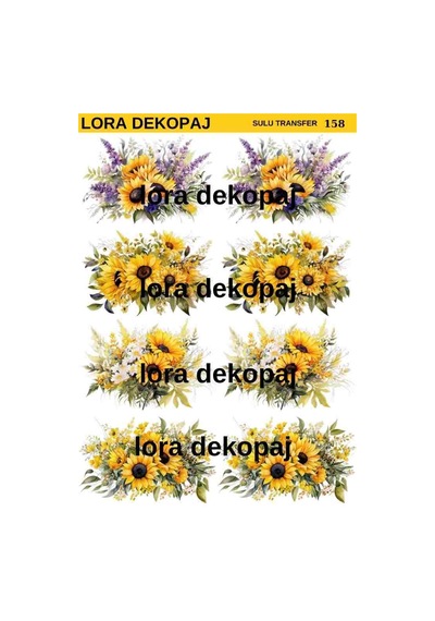 Lora Dekopaj Sulu Transfer Kağıdı - 158 25 35 Cm