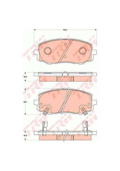 Hyundai I20 Ön Fren Balatası 1.2 Benzinli 2009-2014 Trw