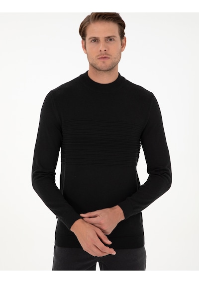 Pierre Cardin Erkek Siyah Kazak /triko 50296438-vr046 Siyah