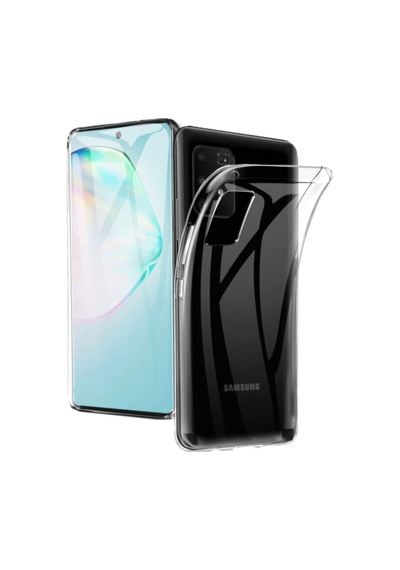 Samsung Uyumlu Galaxy A71 Kılıf Lüx Kamera Korumalı Şeffaf Silikon Kılıf Şeffaf