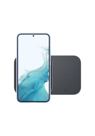Hızlı Şarj Adaptörlü Kablosuz Şarj İkili Ep-p5400t, Siyah