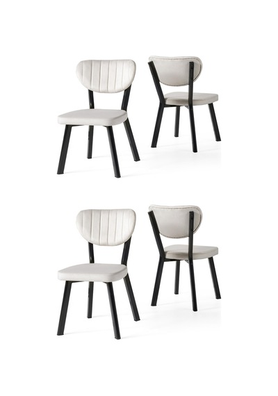 Star Demir Mutfak Sandalyesi 4 Lü Set 001