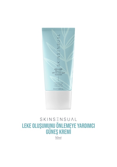 Leke Oluşumunu Önlemeye Yardımcı, Nemlendirme Etkili Güneş Kremi 50 Spf Uva/uvb Pa++++