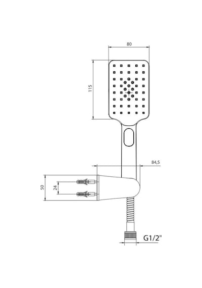 Eca Tiera Plus Mafsallı Duş Seti Banyo Üst Takımı 102117400 Krom
