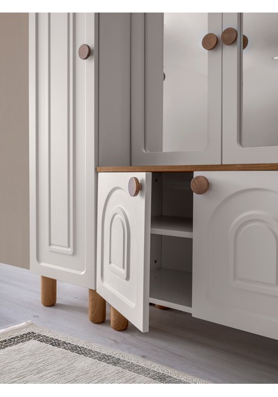 Mango Mdf Portmanto Krem - Meşe