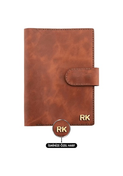 A5 Defter Ve Ajanda Kılıfı - %100 Rainbow Deri - Ko10001 - Tobacco Tobacco