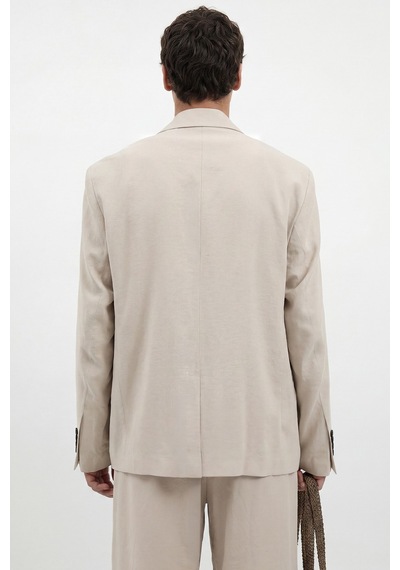 Antioch Modal Karışımlı Relaxed Blazer Ceket Taş