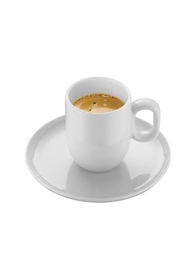 Seramik 2'li Espresso Bardağı Seti Açık Gri