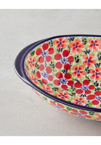 English Home Botanic Stoneware Kayık Tabak 25 Cm Renkli Renkli