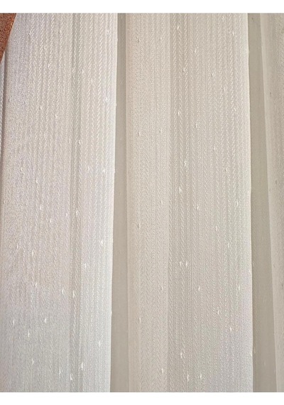 Mızraklı Fır0914 Ar03102 1/3 Sık Pileli Beyaz Tül Perde 300 X 260 Cok Renkli