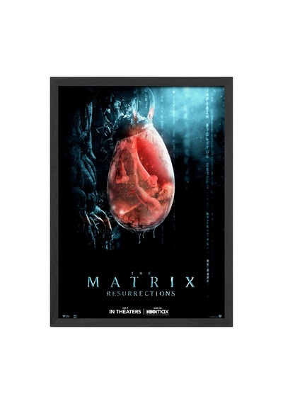 Matrix Siyah Ahşap Çerçeveli Poster, Film Duvar Tablosu