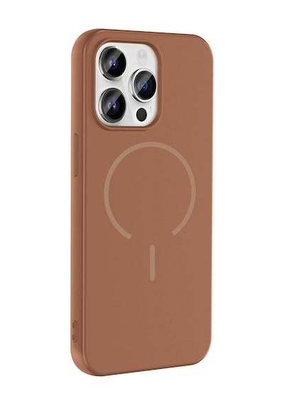 Apple Uyumlu iPhone 14 Pro Max Kılıf M-safe Şarj Özellikli Mkst Meta Kapak - Mürdüm Mürdüm