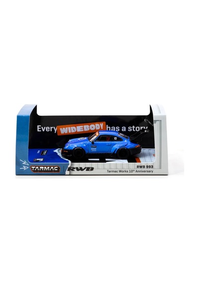Tarmac Works 1/64 Rwb 993 Tarmac Works 10th Anniversary - Hobby64 T64-tl017-10th Çok Renkli