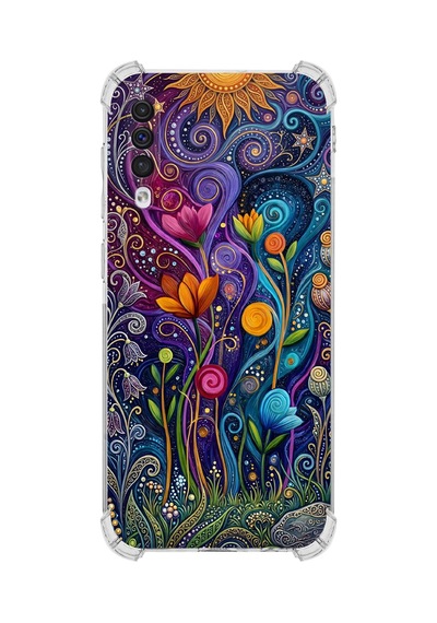 Printify Samsung Galaxy A50 İle Uyumlu Düşlerin Dansı Serisi Rüyalar Ötesi Tasarımlı Uv Baskılı Köşe Korumalı Antişok Kılıf Şeffaf