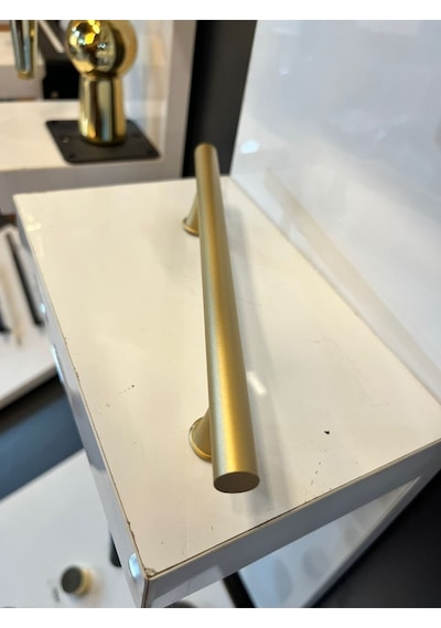 Berlin Metal Kulp 128mm Mat Altın Dolap Kapak Modern Tv Ünite Çekmece Mobilya Komidin Vestiyer Mat Altın