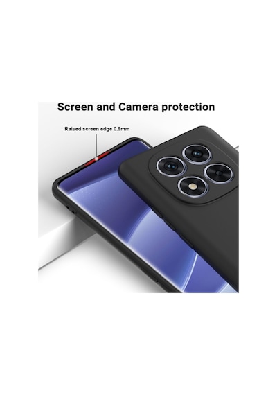 Redmi Note 15 Pro Plus Uyumlu Silikon Kılıf - Kamera Korumalı Esnek Pastel Renk Kapak - Gri