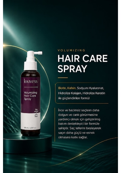 Louvess Glycerin Niacinamide Wheat Protein İçerikli Hacimlendirici Saç Bakım Spreyi 100 ML