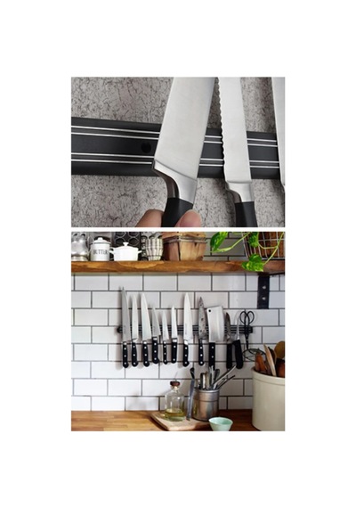 Mıknatıslı Paslanmaz Duvar Bıçak Asma Askısı Standı 55 Cm Düzenleyici Organizer Aparatı - 629509243 Diğer