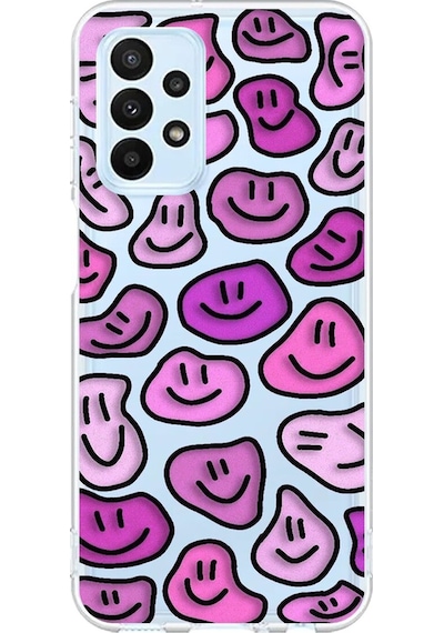 Samsung Galaxy A23 Uyumlu Şeffaf Kılıf Wallpaper 7 Tasarımlı