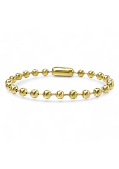 6mm Çelik Top Zincir Bileklik 8948 Altın