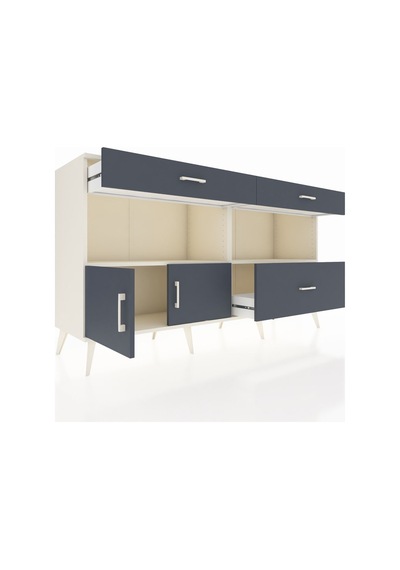 Hyperion Konsol 2 Raflı 3 Çekmeceli 2 Kapaklı 176x44x99 Aytaşı-an Aytaşı-antrasit Hyperion Konsol 2 Raflı 3 Çekmeceli 2 Kapaklı 176x44x99 Aytaşı-an Aytaşı-antrasit