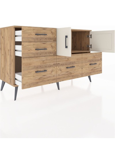 Hyperion Konsol 2 Raflı 5 Çekmeceli 2 Kapaklı 132x44x83 Çam-aytaşı/çam Aytaşı/çam Hyperion Konsol 2 Raflı 5 Çekmeceli 2 Kapaklı 132x44x83 Çam-aytaşı/çam Aytaşı/çam
