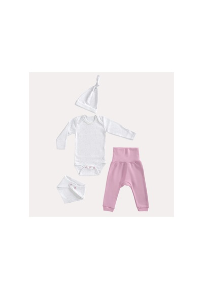Mama Padre Rose Lunares Yenidoğan Mini Set - 4 Parça Renkli - 861046968 Renkli