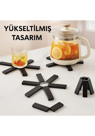 Katlanabilir Isıya Dayanıklı Silikon Nihale Kaymaz Tencere Altlığı 1 Adet Özel Seri Silikon Diğer