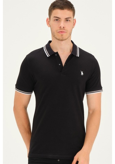 T8594 Dewberry Erkek T-shırt-siyah Siyah