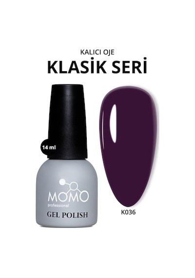 Momo Professional Kalıcı Oje K036 Koyu Mor 14 Ml