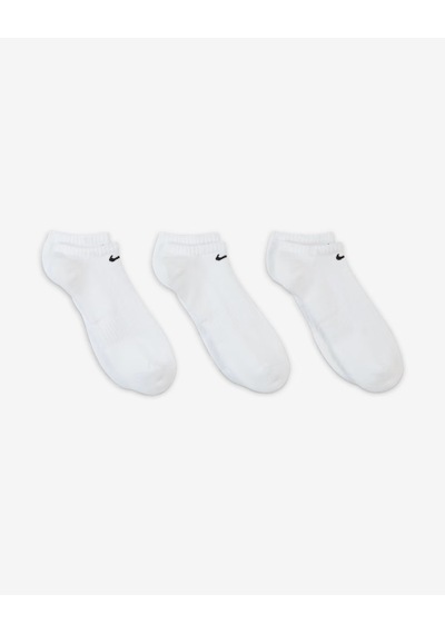 Nike Sx7673-100 Everyday Cushioned No-show Antrenman Çorapları 3 Çift Beyaz