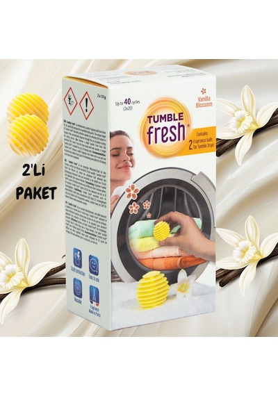 Little Joe Kurutma Makinesi Vanilya Koku Kapsülü 2'li Paket Vanilla Blossom -40 Kurutma
